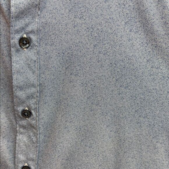 Bugatchi Blue and White Casual Button Down Shirt Long Sleeve - Picture 3 of 7